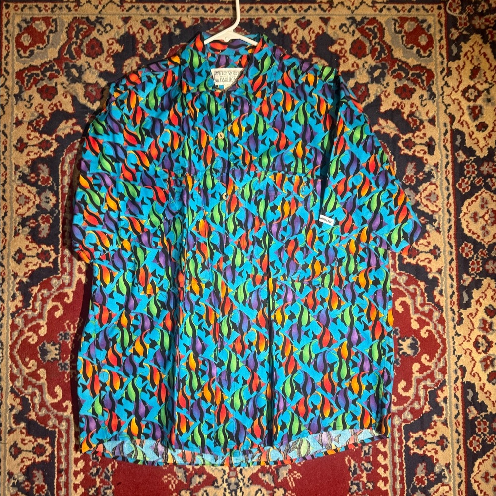 Vibrant Multicolor Men's Casual Shirt